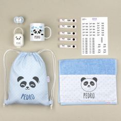 Personalized Pink "Bag to school" pack