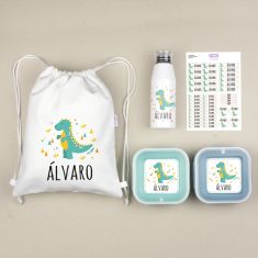Personalized Pink "Bag to school" pack