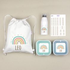 Personalized Pink "Bag to school" pack