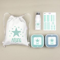 Personalized Pink "Bag to school" pack