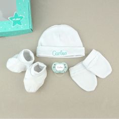 Newborn Mint Personalized Set Box