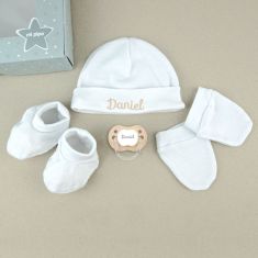 Newborn Grey Personalized Set Box