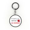 Keychain Simple Shape Star Blue Personalized 