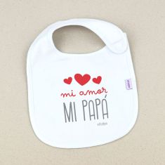 Babero Divertido Mi amor, mi Papá