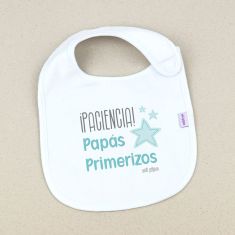 Babero Divertido ¡Paciencia!...Papás primerizos
