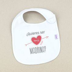 Babero Divertido ¿Quieres ser mi Madrina?