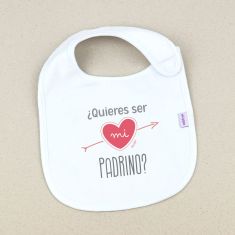Babero Divertido ¿Quieres ser mi Padrino?