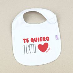 Babero Divertido Te Quiero (Texto)