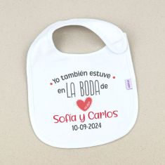 Funny Bib I was also at the wedding of (free text) +3M