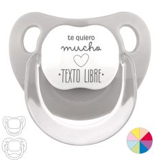 Chupete Divertido Te quiero mucho (texto libre)