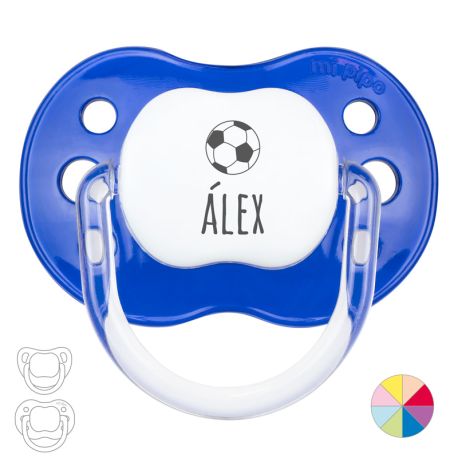 Chupete Personalizado Nombre + Fútbol