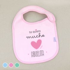 Babero Divertido Te quiero mucho Abuelita