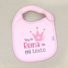 Babero Divertido Soy la Reina de mi (texto libre)