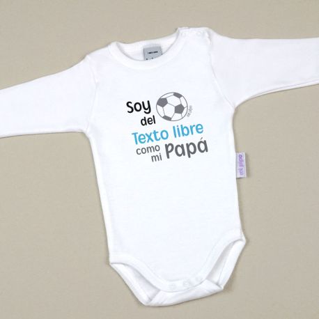 Babidu Body Divertido Soy del (texto) como mi papá