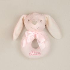 Dou-Dou Rabbit Head Pink +0M Personalized