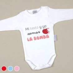 Babidu Body Basic Funny I Love Mommy with Pink Star