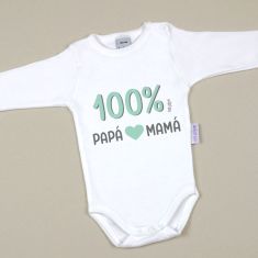 Babidu Body Divertido 100% Papá-Mamá