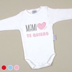 Babidu Body Basic Funny I Love Mommy with Pink Star