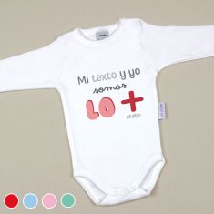 Babidu Body Basic Funny I Love Mommy with Pink Star