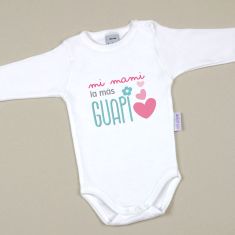 Babidu Body Basic Funny I Love Mommy with Pink Star