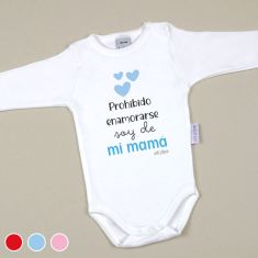 Babidu Body Divertido Prohibido enamorarse, soy de mi Mamá