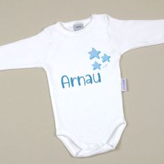 Babidu Body Personalizado Estrellas Azul