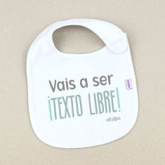Babero Divertido Vais a ser ¡(Texto libre)!