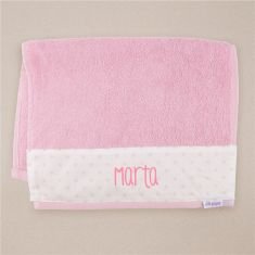 Personalized Pink Terry Towel