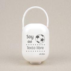 Cajita Portachupetes Soy del (texto libre)