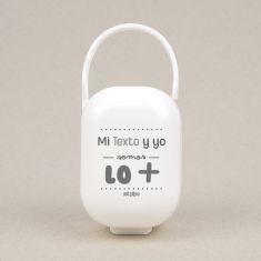 Cajita Portachupetes Mi (texto libre) y yo somos la bomba