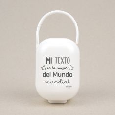 Cajita Portachupetes Mi (texto libre) y yo somos la bomba