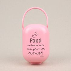 Cajita Portachupetes Prohibido enamorarse soy de mi Mamá