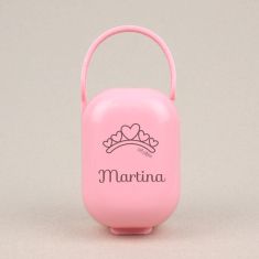 Cajita Portachupetes Personalizada  TIARA