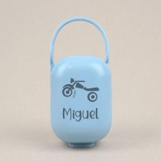Cajita Portachupetes Personalizada MOTO