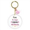 Keychain Simple Shape Star Blue Personalized 