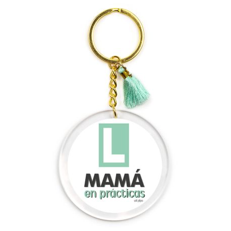 Keychain Simple Shape Star Blue Personalized 