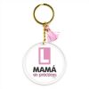 Keychain Simple Shape Star Blue Personalized 