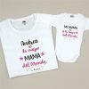 Pack 2 Prendas Personalizadas La mejor Mamá del mundo by nombre/s ROSA