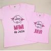 Pack 2 Prendas Personalizadas Supermami de (nombre niña)/ Super (nombre niña) Cómic