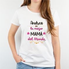 Camiseta o Sudadera Personalizada (nombre Mamá) La mejor Mamá del mundo, by (nombre/s hijo/s) ROSA