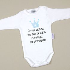 Babidu Body Personalizado Extra libre Corona Azul o Rosa